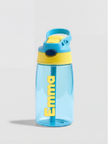 Drinkfles met naam - Lekvrij met rietje (480ml)
